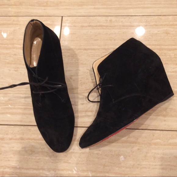 Christian Louboutin Shoes - Christian louboutin wedge booties